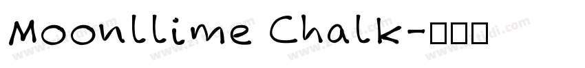 Moonllime Chalk字体转换